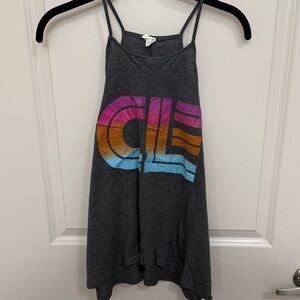 Cleveland Gray Graphic Tank Top